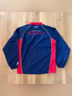 Vintage WNBA Connecticut Sun Jacket Reebok Warmup 2003 Large Tall Team Issue